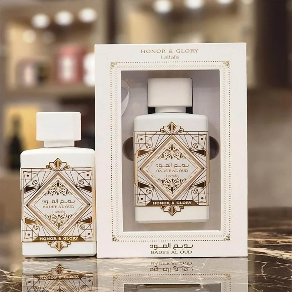 Lattafa Bade'e Al Oud Honor & Glory for Unisex Eau de Parfum Spray, 3.4 Ounce /